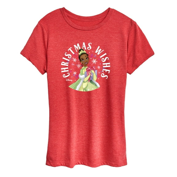 Disney - Christmas Wishes Tiana - Women's Short Sleeve Graphic T-Shirt