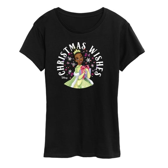 Disney - Christmas Wishes Tiana - Women's Short Sleeve Graphic T-Shirt