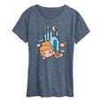 thumbnail image 1 of Disney - Cinderella And Gus - Women's Short Sleeve Graphic T-Shirt, 1 of 4