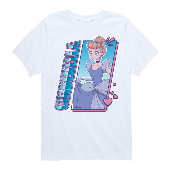 Disney - Cinderella Anime - Toddler & Youth Short Sleeve Graphic T-Shirt