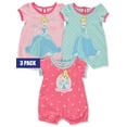 thumbnail image 1 of Disney Cinderella Baby Girls' 3-Pack Rompers Color: pink Size: 6 - 9 months, 1 of 2