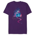 thumbnail image 1 of Disney Cinderella Castle T-Shirt- Short Sleeve Blended T-Shirt for Adults - Customized-Purple, 1 of 5