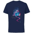 thumbnail image 1 of Disney Cinderella Castle T-Shirt - Short Sleeve Cotton T-Shirt for Adults - Customized-Athletic Navy, 1 of 5