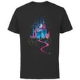 thumbnail image 1 of Disney Cinderella Castle T-Shirt - Short Sleeve Cotton T-Shirt for Adults - Customized-Black, 1 of 5
