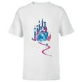 thumbnail image 1 of Disney Cinderella Castle T-Shirt - Short Sleeve T-Shirt for Kids - Customized-White, 1 of 5