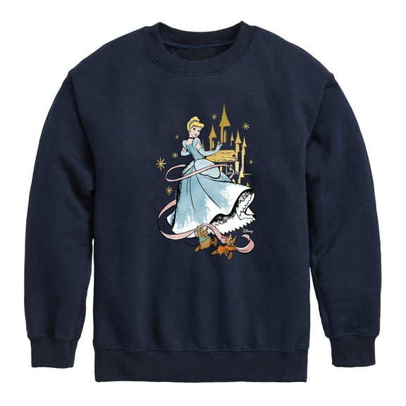 Disney - Cinderella Collage - Toddler & Youth Crewneck Fleece Sweatshirt