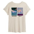 thumbnail image 1 of Disney Cinderella - Expectation Vs. Reality Glass Slipper - Juniors Ideal Flowy Muscle T-Shirt, 1 of 5