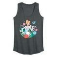 thumbnail image 1 of Disney - Cinderella Floral  - Women's Racerback Tank Top, 1 of 4