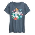 thumbnail image 1 of Disney - Cinderella Floral  - Women's Short Sleeve Graphic T-Shirt, 1 of 4