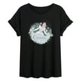 thumbnail image 1 of Disney Cinderella - Flowered Circle of The Princesses - Juniors Ideal Flowy Muscle T-Shirt, 1 of 5