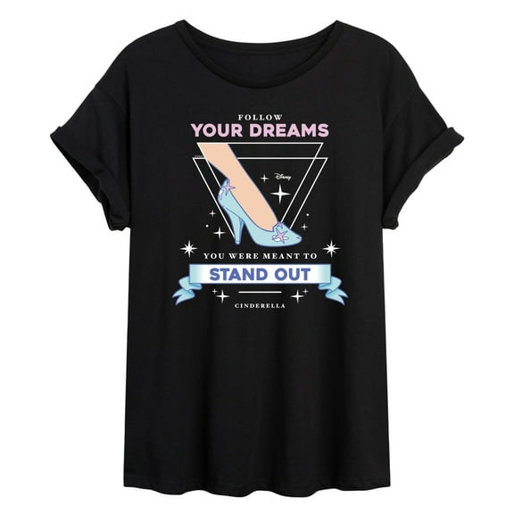 Disney Cinderella - Follow Your Dreams & Stand Out - Women's Oversized T-Shirt