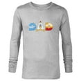 thumbnail image 1 of Disney Cinderella Letters Father’s Day Birthday Best Dad - Long Sleeve T-Shirt for Men - Customized-Athletic Heather, 1 of 5