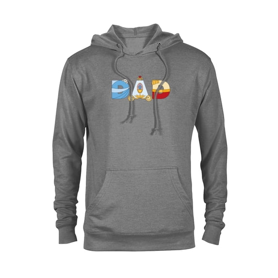 Disney Cinderella Letters Father’s Day Birthday Best Dad - Pullover Hoodie for Adults - Customized-Athletic Heather