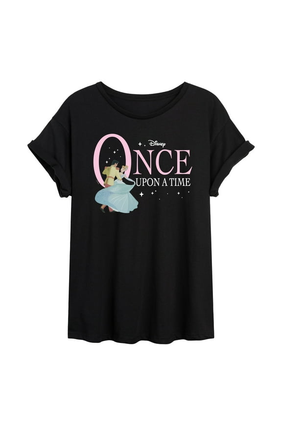 Cinderella - Once Upon A Time with A Prince - Women's Oversized T-Shirt