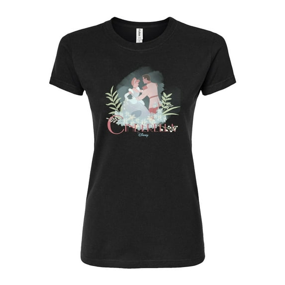 Disney Cinderella - One Last Dance with Prince - Juniors Fitted Graphic T-Shirt