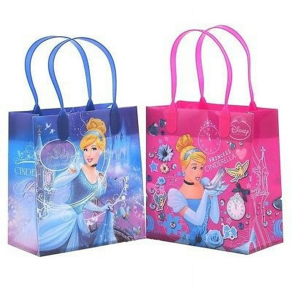 Disney Cinderella Party Bags, Assorted, 0 32 oz, (12 Piece)