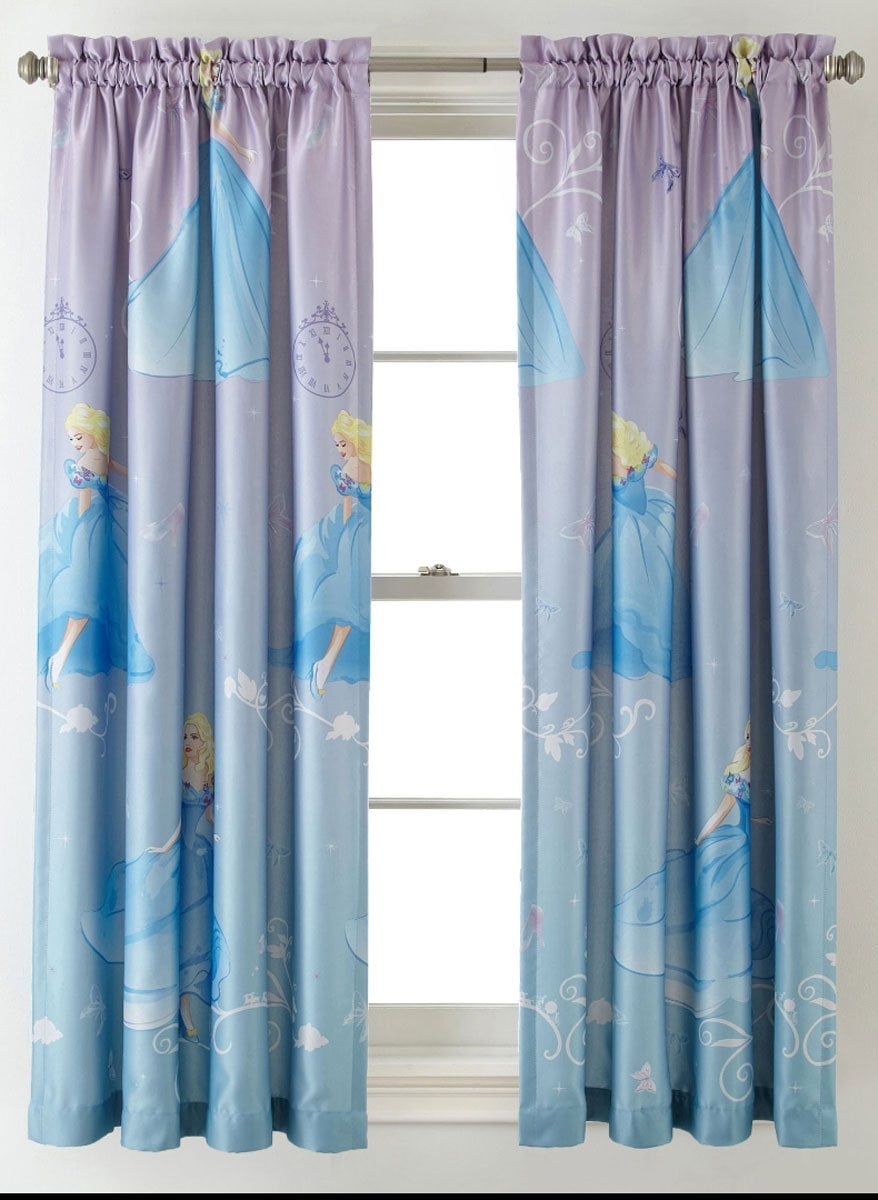PRINCESS Disney Cinderella Room-Darkening Curtains, 42 x 63