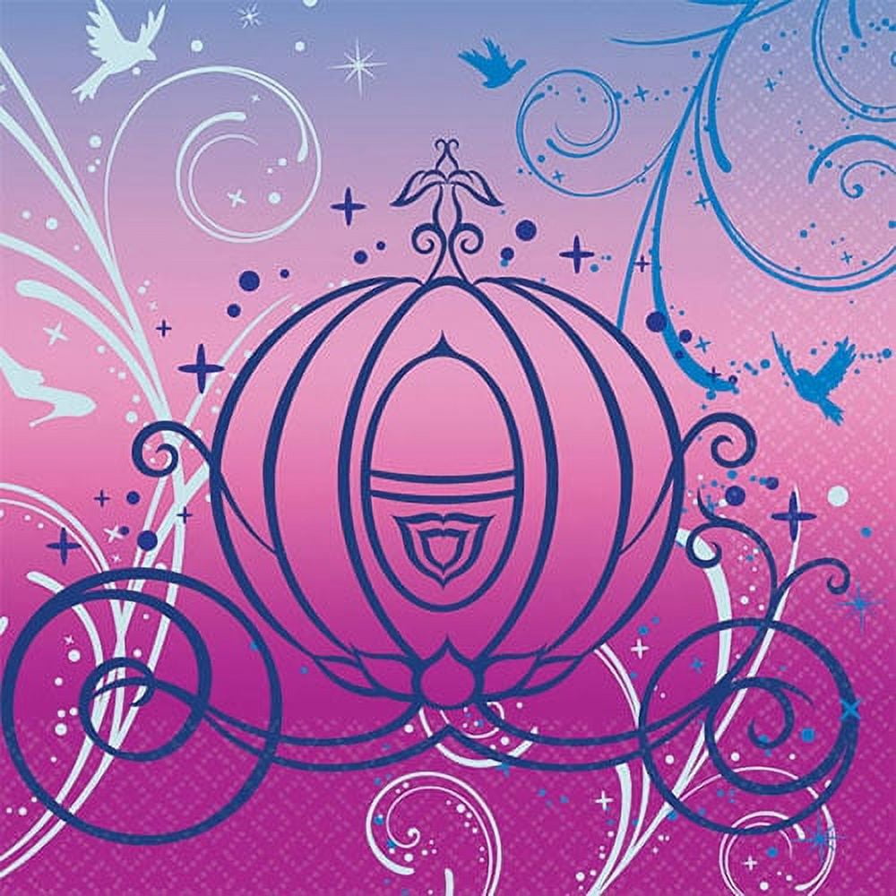 Cinderella Printed Beverage Napkins Disney Princess Birthday Party ...