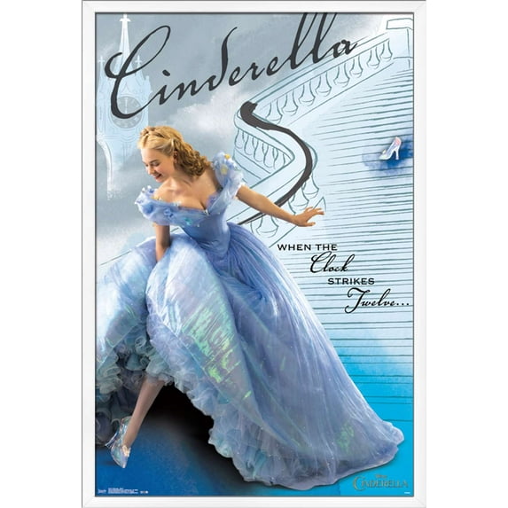 Disney Cinderella - Stairs Wall Poster, 22.375" x 34", Framed