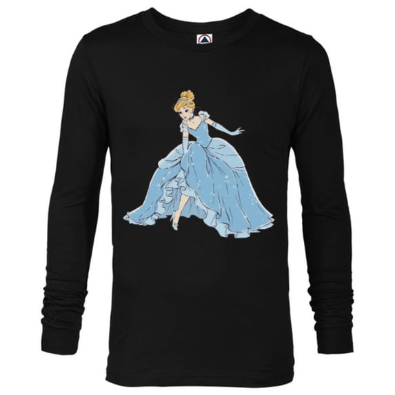Disney Cinderella T-Shirt - Long Sleeve T-Shirt for Men - Customized-Black