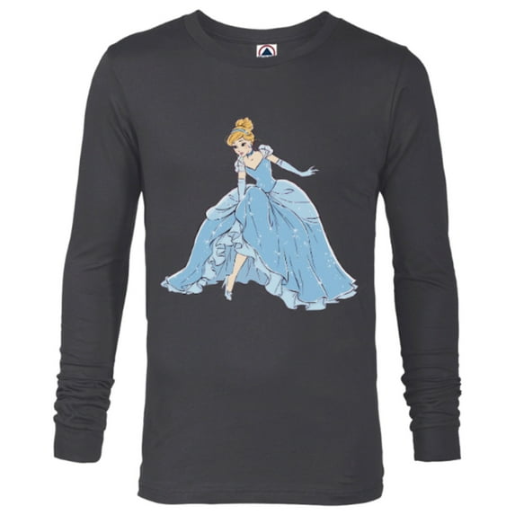 Disney Cinderella T-Shirt - Long Sleeve T-Shirt for Men - Customized-Charcoal Heather