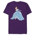 thumbnail image 1 of Disney Cinderella T-Shirt- Short Sleeve Blended T-Shirt for Adults - Customized-Purple, 1 of 5