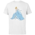 thumbnail image 1 of Disney Cinderella T-Shirt - Short Sleeve Cotton T-Shirt for Adults - Customized-White, 1 of 5