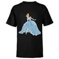 thumbnail image 1 of Disney Cinderella T-Shirt - Short Sleeve T-Shirt for Kids - Customized-Black, 1 of 5