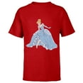 thumbnail image 1 of Disney Cinderella T-Shirt - Short Sleeve T-Shirt for Kids - Customized-Red, 1 of 5