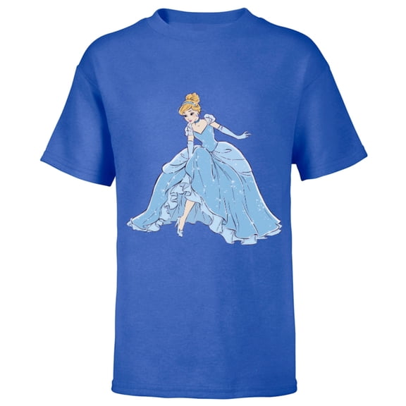 Disney Cinderella T-Shirt - Short Sleeve T-Shirt for Kids - Customized-Royal
