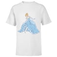 thumbnail image 1 of Disney Cinderella T-Shirt - Short Sleeve T-Shirt for Kids - Customized-White, 1 of 5