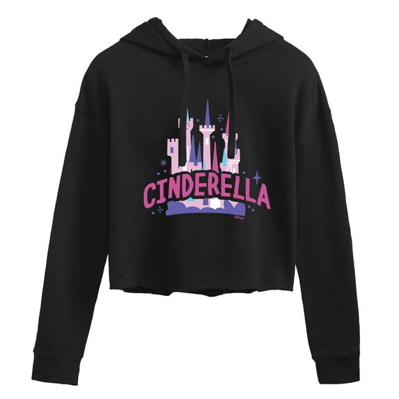 Disney - Cinderella Type - Juniors Cropped Pullover Hoodie
