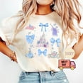 thumbnail image 1 of Disney Cinderella Watercolor Coquette Bow Shirts, Cinderella Princess Shirt, Magic Kingdom Disneyland Family Trip Tee, Disney, 1 of 4