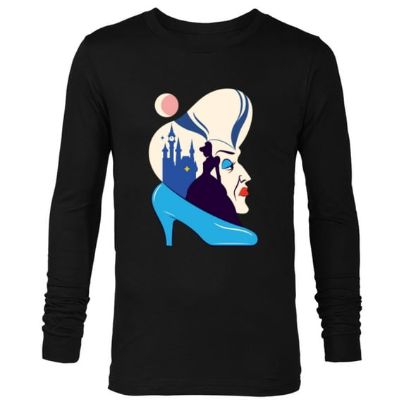Disney Cinderella and Lady Tremaine - Long Sleeve T-Shirt for Men - Customized-Black