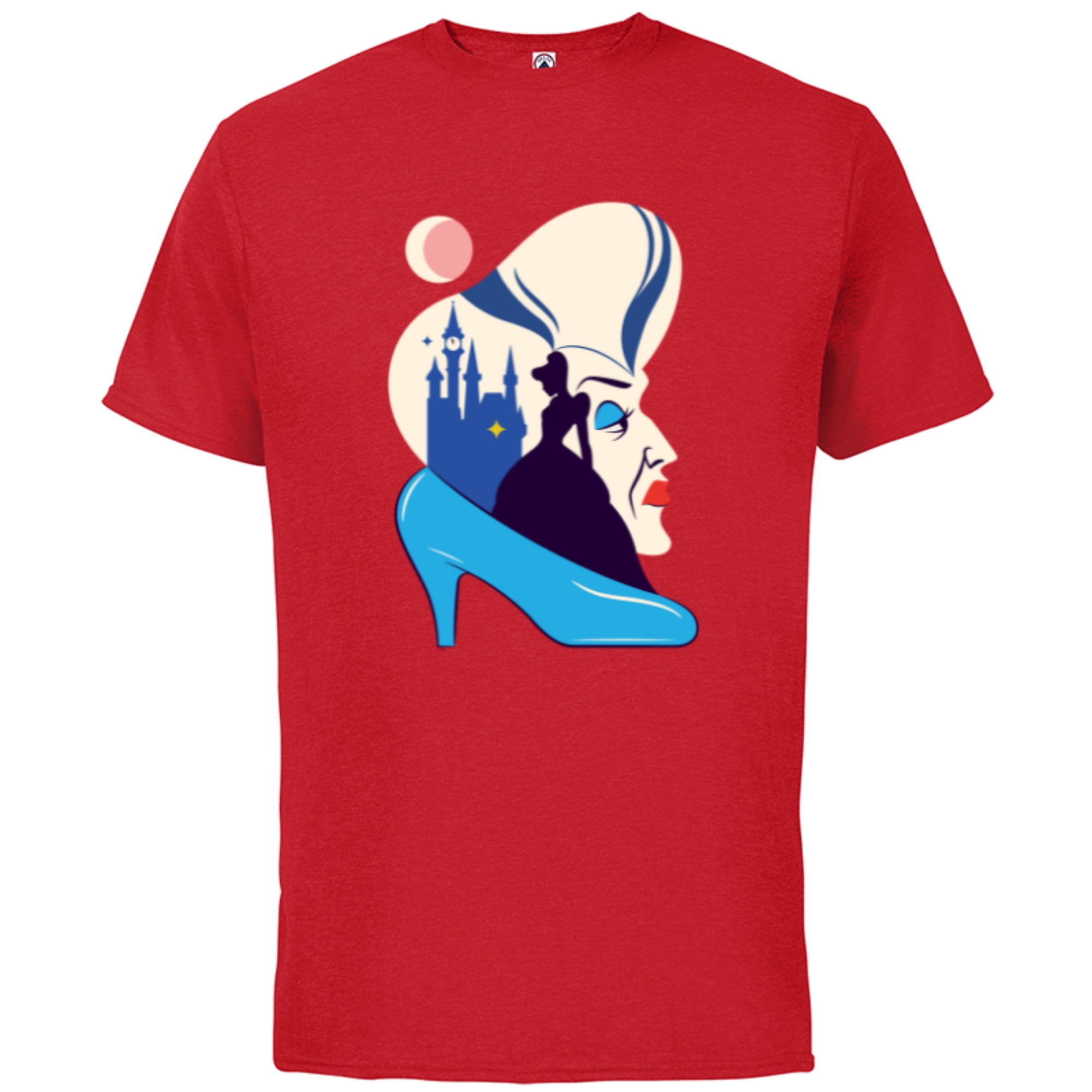Disney Cinderella and Lady Tremaine Short Sleeve Cotton T Shirt for Adults Customized Royal Heather Walmart