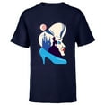 thumbnail image 1 of Disney Cinderella and Lady Tremaine - Short Sleeve T-Shirt for Kids - Customized-Navy, 1 of 5