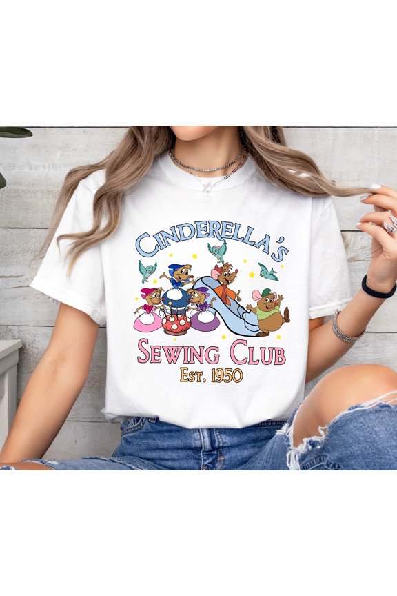 Disney Cinderella's Sewing Club Est 1950 Friend T-shirt