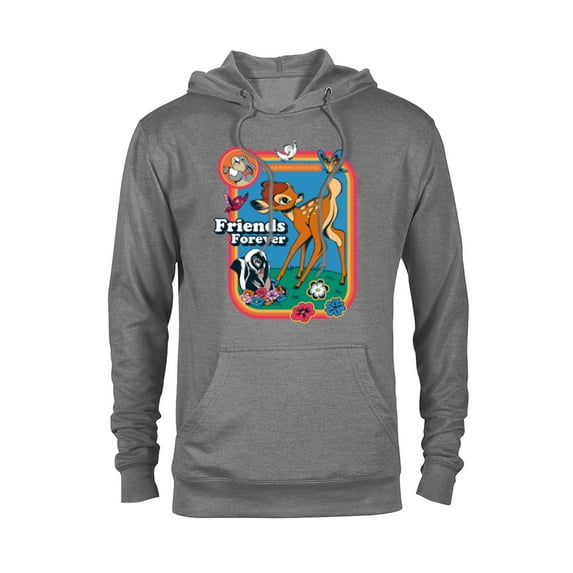 Disney Classic Bambi Friends Forever Vintage - Pullover Hoodie for Adults - Customized-Graphite Heather