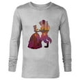 thumbnail image 1 of Disney Classic Beauty and the Beast Silhouette Dance - Long Sleeve T-Shirt for Men – Customized-Athletic Heather, 1 of 5