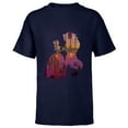 thumbnail image 1 of Disney Classic Beauty and the Beast Silhouette Dance - Short Sleeve T-Shirt for Kids – Customized-Navy, 1 of 5