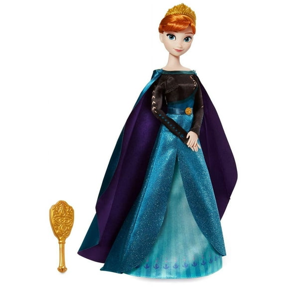 Disney Classic Doll Anna 11.5'' H with Glittering Costume and Accessories