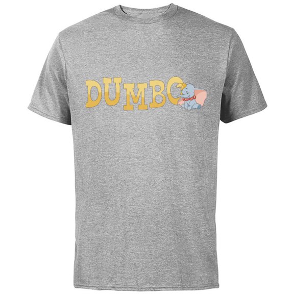 Disney Classic Dumbo Baby Circus Elephant - Short Sleeve Cotton T-Shirt for Adults - Customized-Athletic Heather