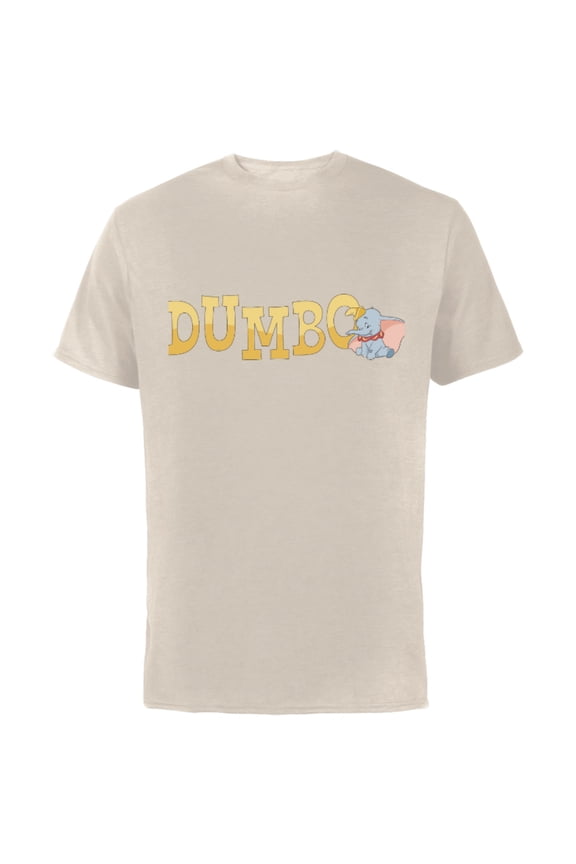 Classic Dumbo Baby Circus Elephant - Short Sleeve Cotton T-Shirt for Adults - Customized-Natural