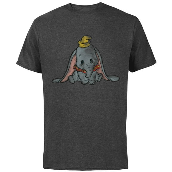 Disney Classic Dumbo Baby Elephant - Short Sleeve Cotton T-Shirt for Adults - Customized-Charcoal