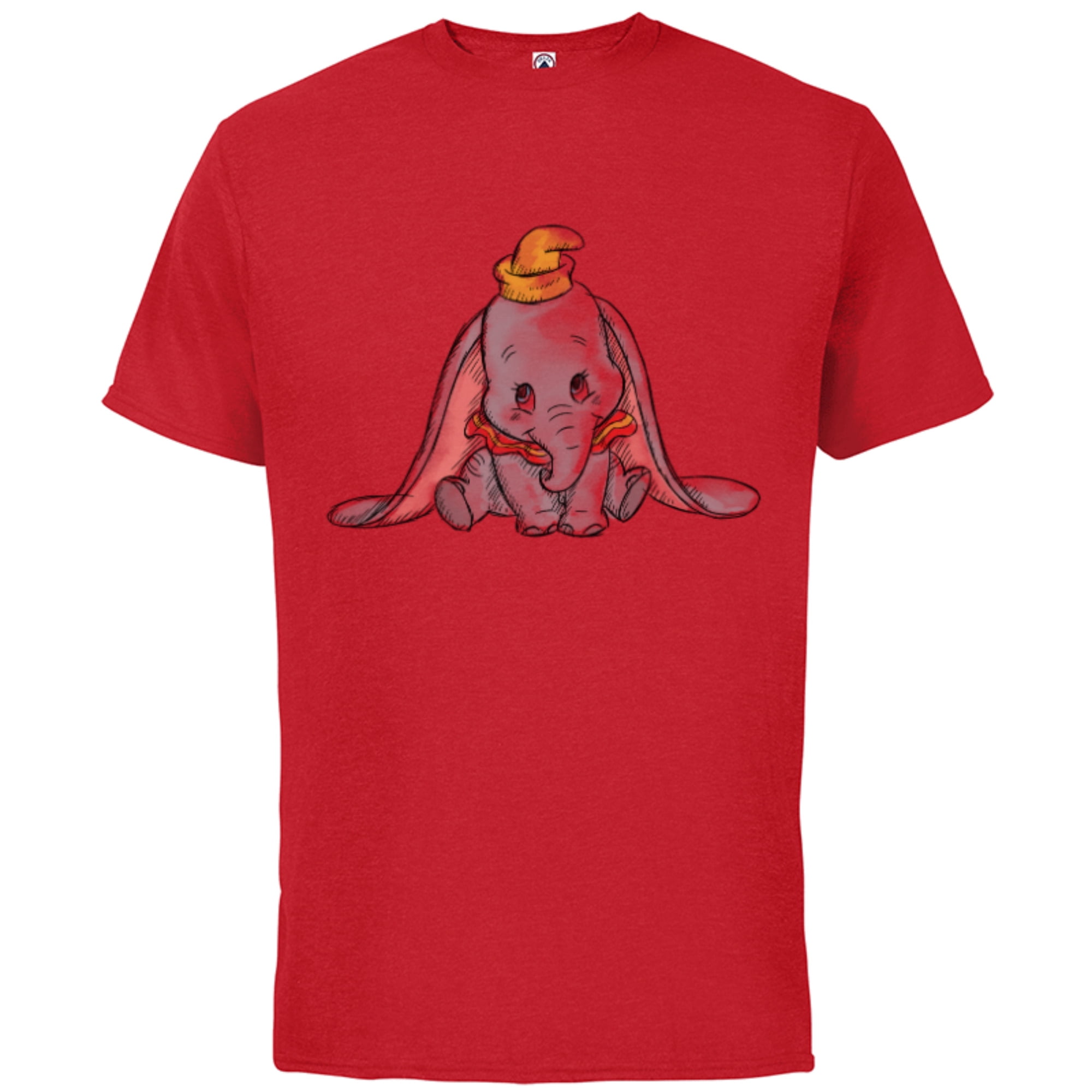 Disney Classic Dumbo Baby Elephant - Short Sleeve Cotton T-Shirt for Adults  - Customized-White