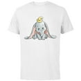 thumbnail image 1 of Disney Classic Dumbo Baby Elephant - Short Sleeve Cotton T-Shirt for Adults - Customized-White, 1 of 5
