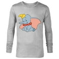 thumbnail image 1 of Disney Classic Dumbo Circus Elephant - Long Sleeve T-Shirt for Men - Customized-Athletic Heather, 1 of 5