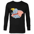 thumbnail image 1 of Disney Classic Dumbo Circus Elephant - Long Sleeve T-Shirt for Men - Customized-Black, 1 of 5