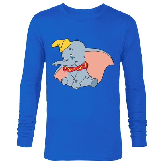 Disney Classic Dumbo Circus Elephant - Long Sleeve T-Shirt for Men - Customized-Royal