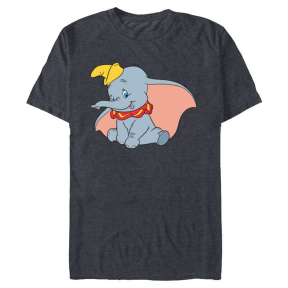 Disney Classic Dumbo Circus Elephant - Short Sleeve Blended T-Shirt for Adults - Customized-Navy Heather